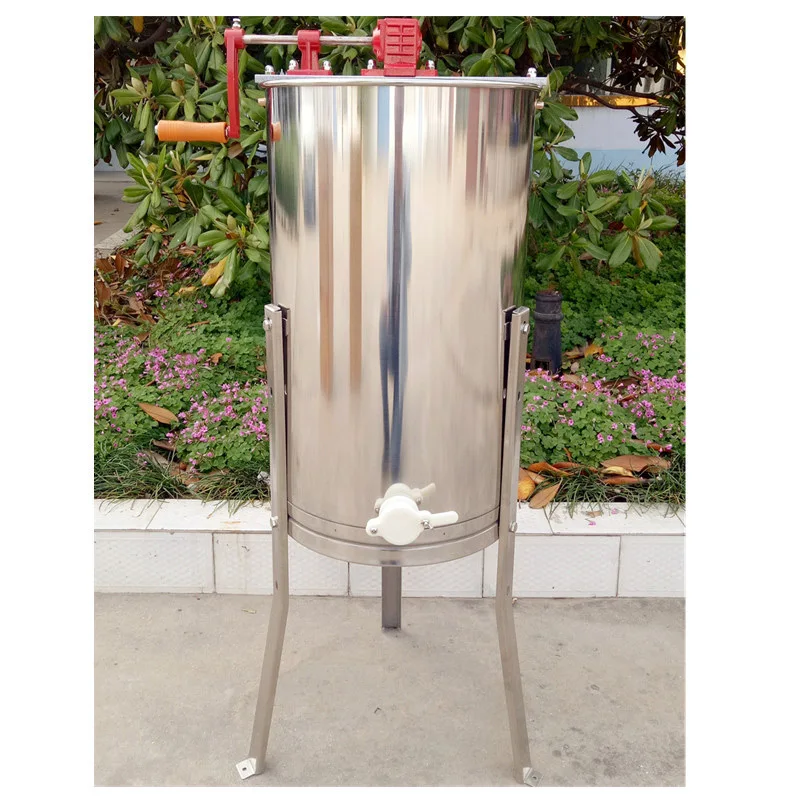 

Two Frame Manual Sugar Shaker Honey Separator Machine with Bracket Bright Thick Stainless Steel 38*38*65cm