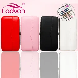 Tweezer Box PU Empty Eyelash Tool Kit Cases for Make Up Fadvan New Colored Storage Box Tweezers/Eyebrow Trimming/Brushes