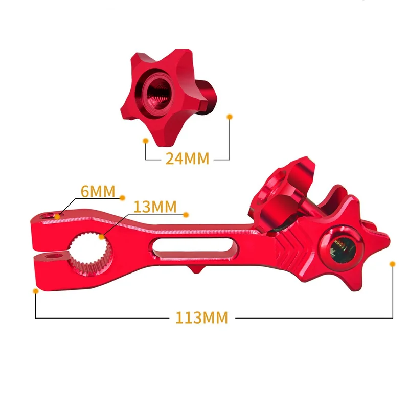 1pcs 5 color Rear Brake Rocker Arm  lever Universal CNC Aluminum  Motorcycle Accessories Honda Yamaha Applicable to all models