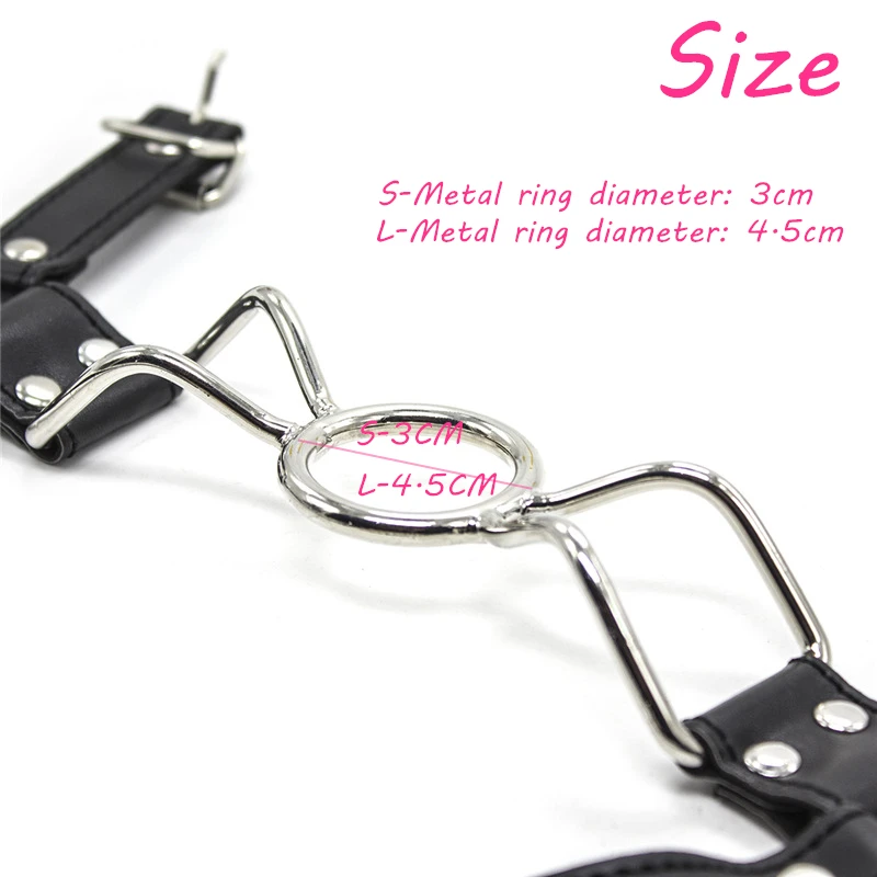 2024 Sex Toys Metal Ring Gag Flirting Open Mouth with O-Ring Sexual Bondage bdsm Harness type exotic accessories for Couples