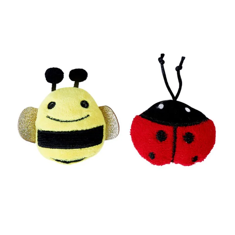 Pet Cat Plush With Catnip Toy Ladybug Bee Animal Style Funny Toys for Pet Kitten Interactive Plush Stuffed Chew Pet Toys