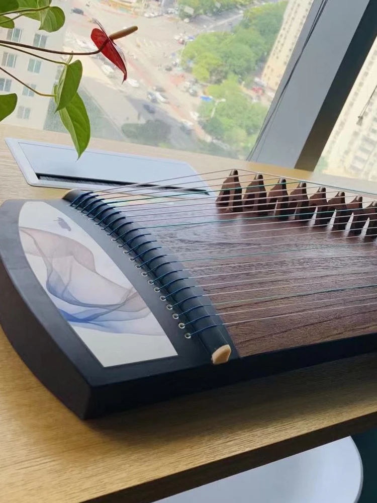 Chinese 21 string small guzheng 100 cm paulownia portable half zither for adults children beginners exam practice short Guzheng
