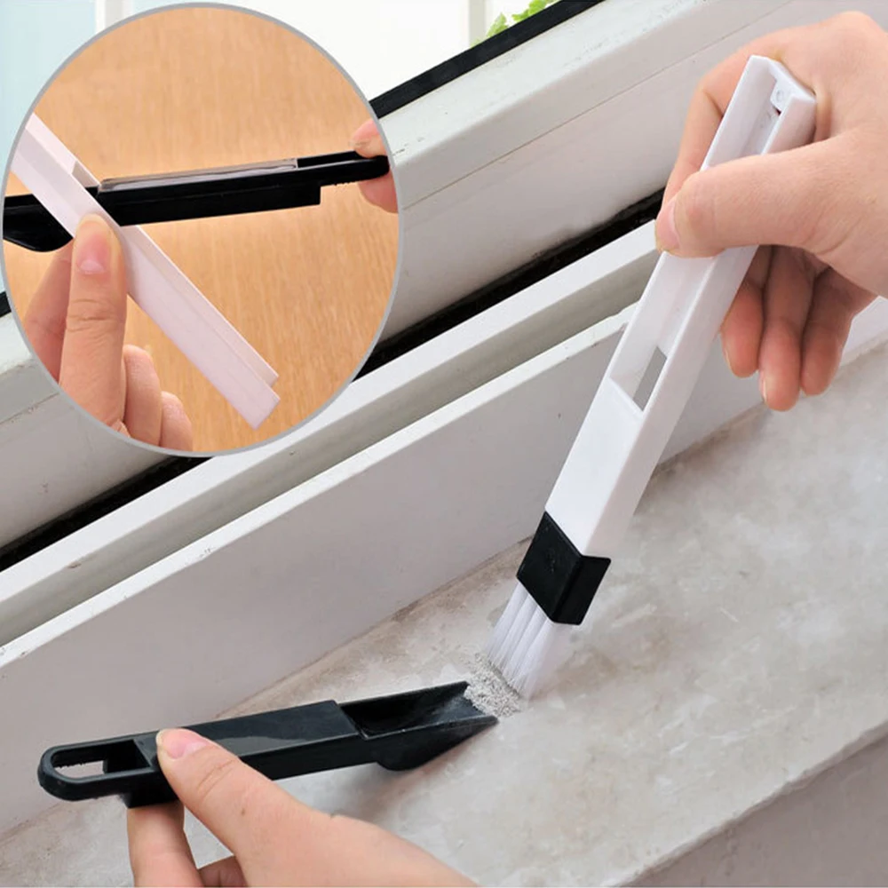 2 In 1 Cleaning Brush Portable Cleaner Dustpan Keyboard Windows Stove Wash Basin Cleaning Tool Convenient To Remove Dust