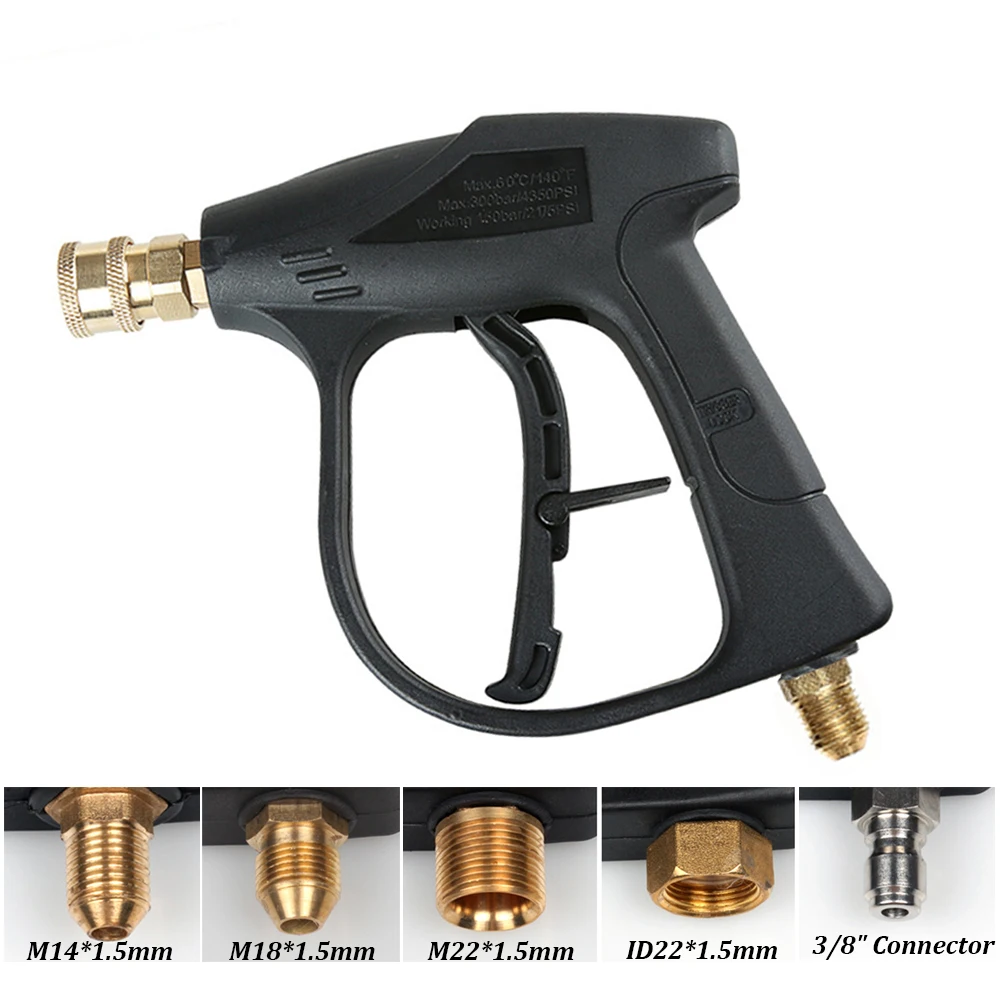 

Pressure Car Washer Gun High Pressure Washer Water Guns 1/4" Quick Spray Nozzles Washer Gun Spray Nozzles Snow Foam Jet Lance