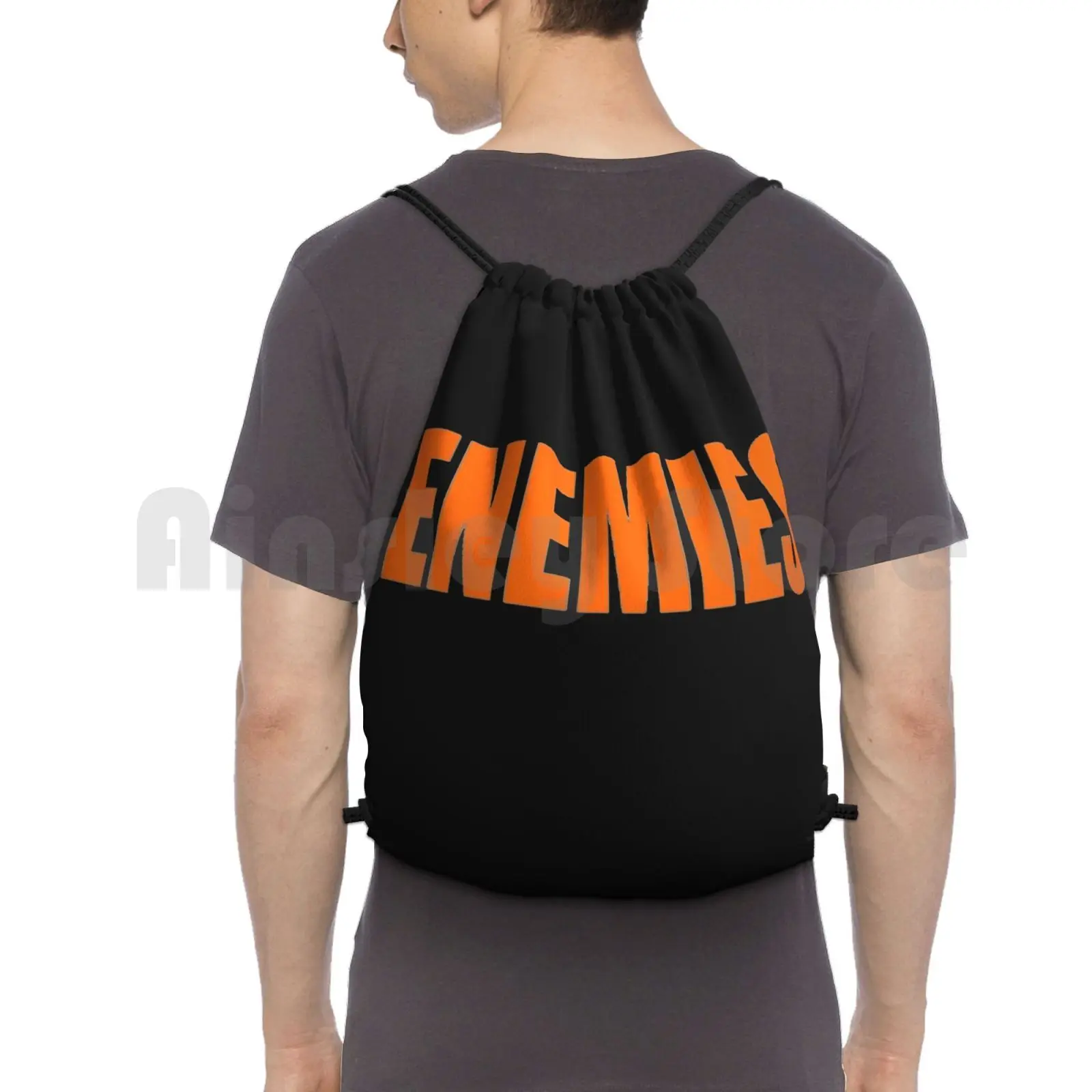 

Enemies-Edit Backpack Drawstring Bags Gym Bag Waterproof Bands Based Basedgod Cars Money Classic Cool Diamond Daddy