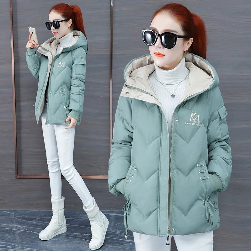 

2020 Winter Parkas Women Jacket Coat New Female Down cotton Hooded Overcoat Thick Warm Jackets Casual Student Cotton Padded Coat