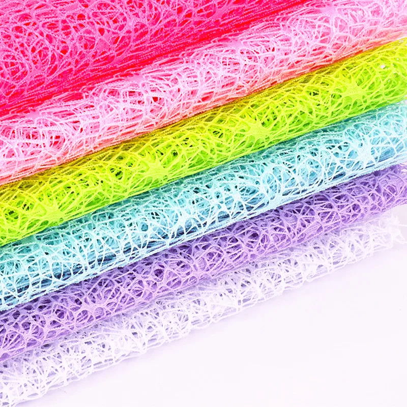 Color Organza 48cm *1 yards Bouquet Packaging Gauze Mesh DIY Craft Supplies for Scrapbooking Wedding Baby Party Decor Pendants