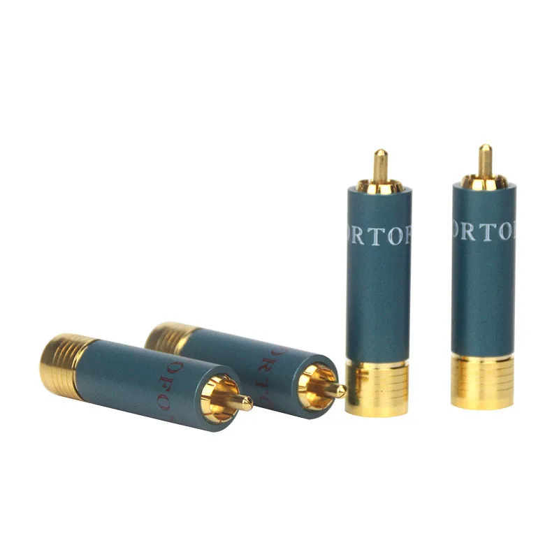 Ortofon Reference 8NX RCA Connectors 4pcs Gold-plated HIFI RCA Plug for RCA Male Interconnect Audio Cable