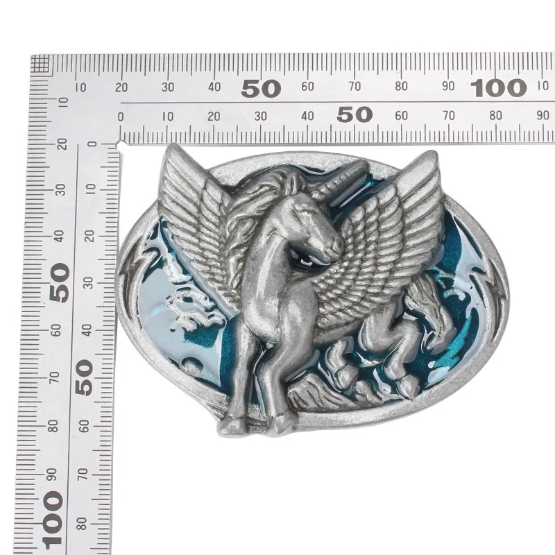 YonbaoDY Belt Buckle Pegasus Unicorn buckle for 3.8cm width belt waistband DIY Accessories