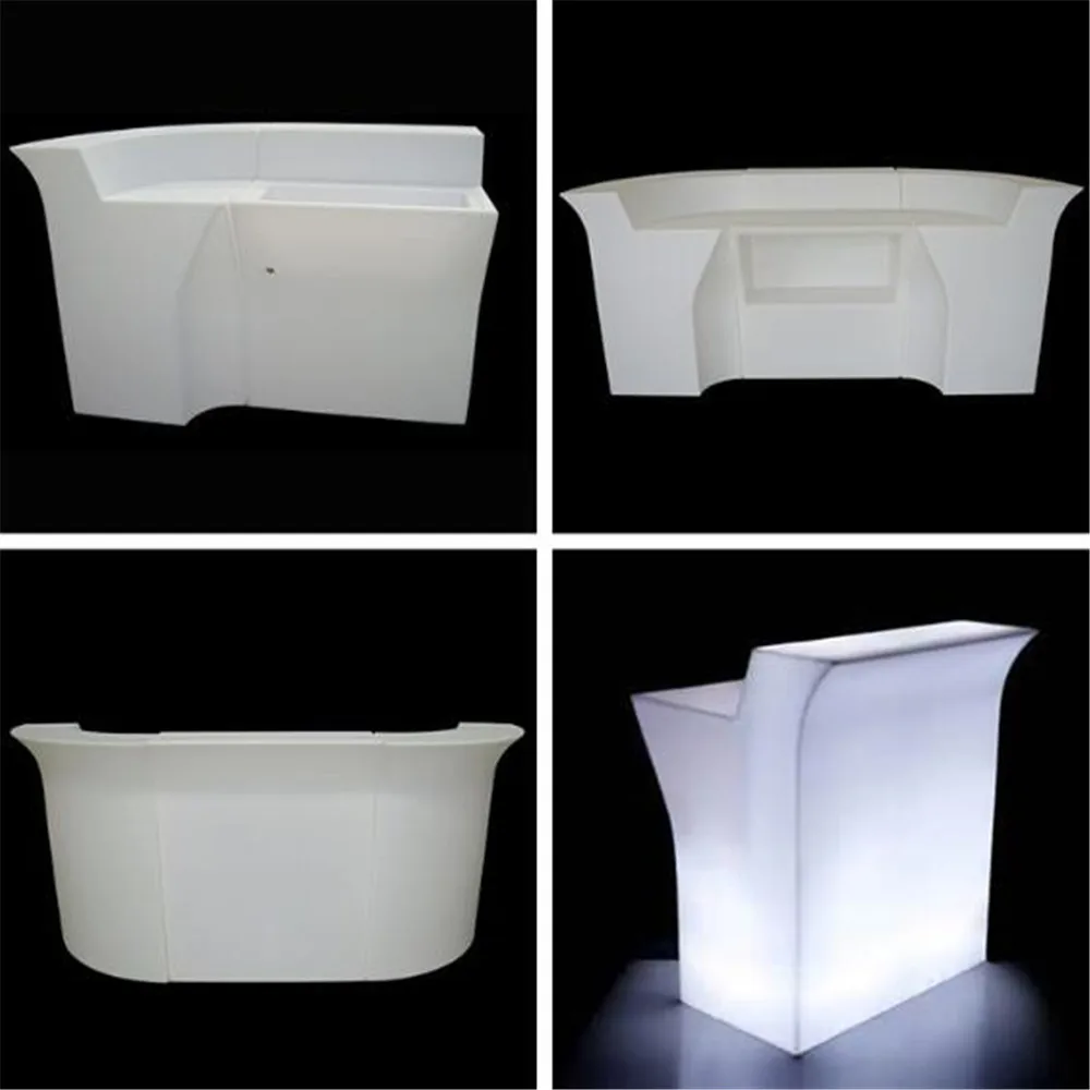 16 Color Changing LED Illuminated Bar Counter Waterproof Rechargeable Rundbar Bar Disco KtV Club Waiter Cocktail Bar Tables