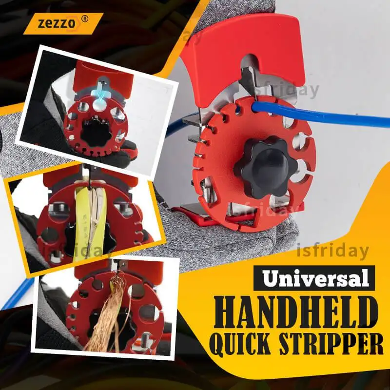 Zitour Universal Handheld Quick Stripper Electric Wire Stripper Machine Wire Cable Cutter Stripping Machine Pliers Tool 2 Blades