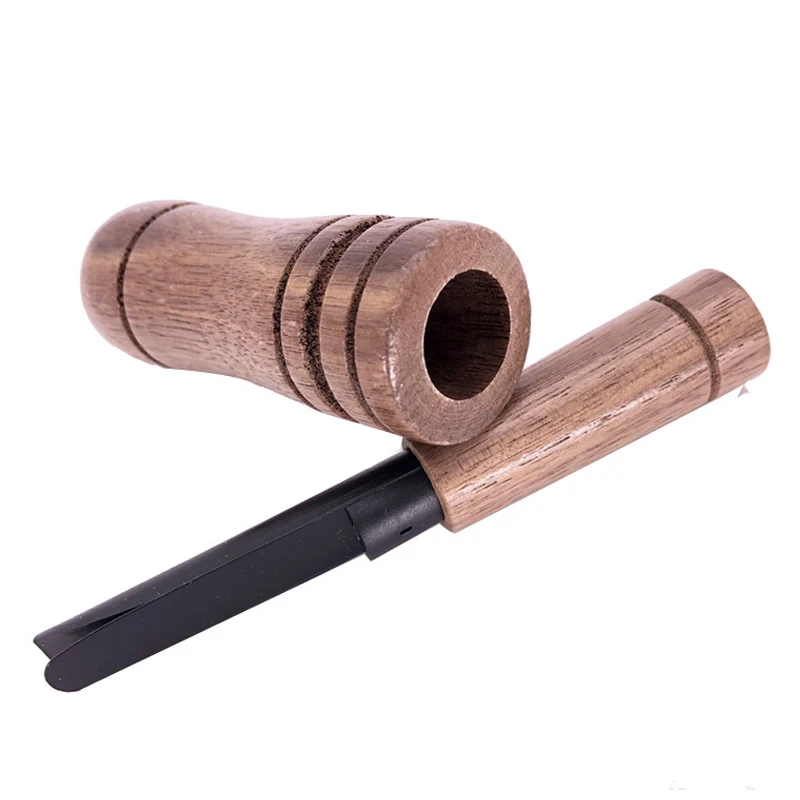 Hunting Whistle Decoy Caller Duck Call Wood Made Ring for Outdoor Tactical Duck Decoy Hunting Caller Whistles