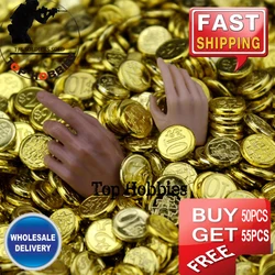 Various specificationMini 1/6 Scale Action Figure Accessories Gold Coins of Plastic Model Treasure Scene Props For 12Inch Figure