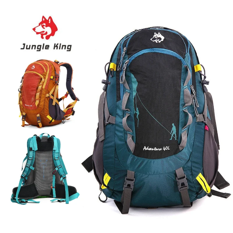 

Jungle King CY2322 Outdoor Camping Hiking Professional Mountaineering Bag Backpack Sports Bag Men and Women Cycling Backpack 40L