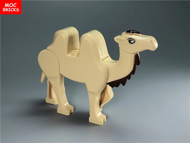 Single Sale MOC Bricks Animal Camel Desert Explore Mounts Educational Building Blocks figure DIY Toys for children Dolls gifts