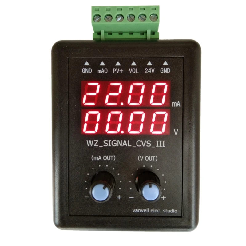 Adjustable 4-20ma Signal Generator 24V Current Voltage Transmitter Calibrator source 0-10V Constant Current Source Simulation