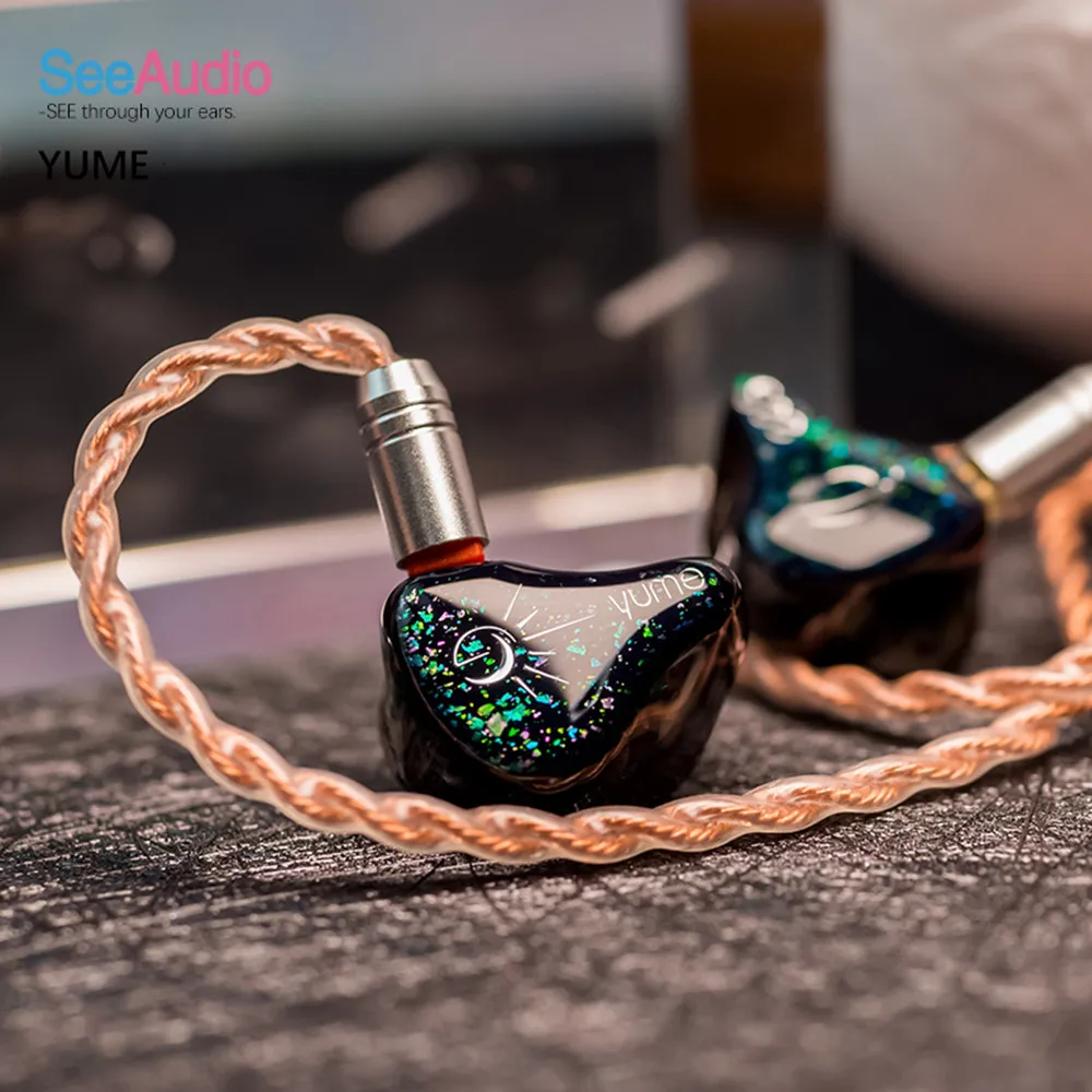 FENGRU SeeAudio Yume 하이브리드 하이파이 이어폰, DJ 음악 모니터, IEM 2 핀 0.78mm 5N OCC 분리 헤드셋, 1 DD + 2 BA 3 유닛