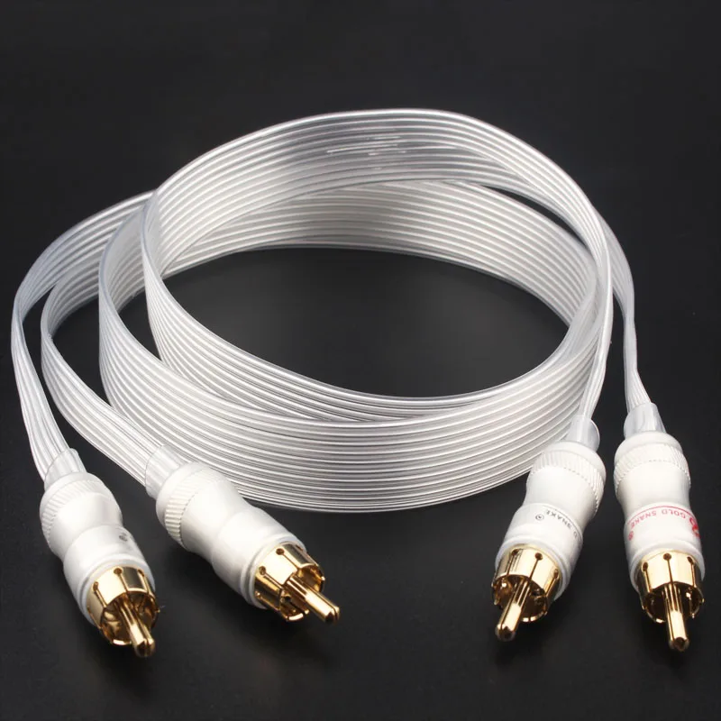 Hifi Nordost silver plated cable Blue Wgite Heven king snake Gold Plated RCA interconnect cable