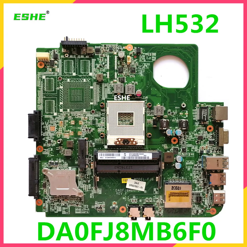 Материнская плата для ноутбука Fujitsu LH532 DA0FJ8MB6F0 PGA989 DDR3 GT620M 2 ГБ 100% полностью протестирована и высокое качество