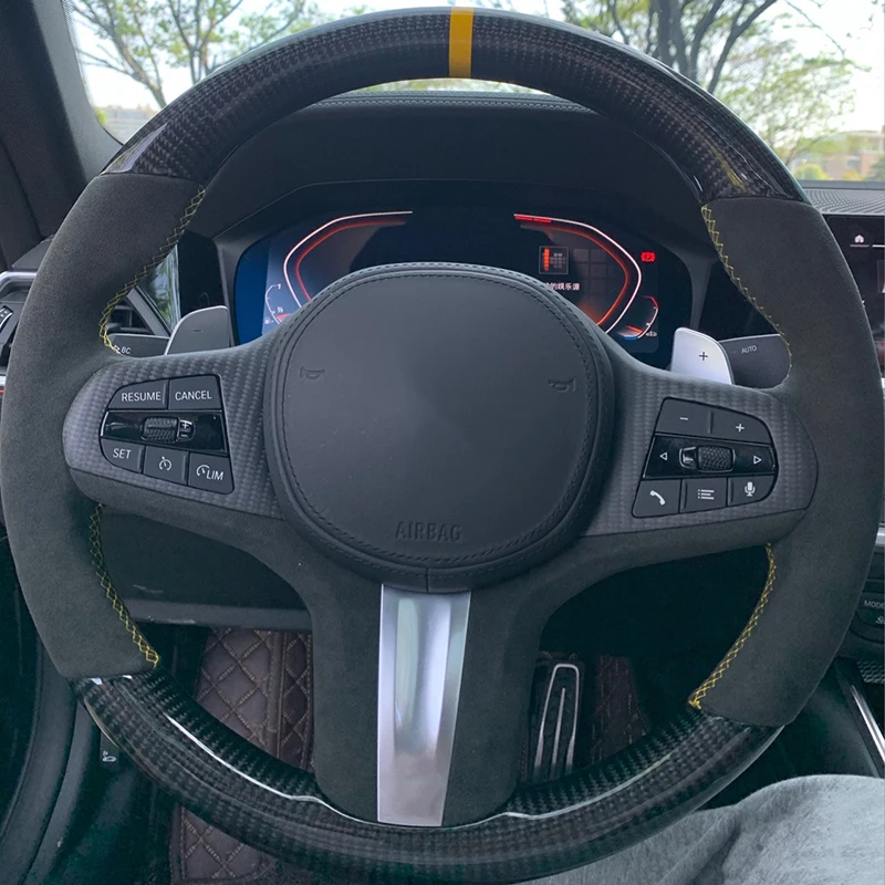 

Переднее рулевое колесо из углеродного волокна для BMW 3 5 серии M3 M5 2019-2021 G20