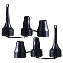 2 Sets 3 Sizes Nozzle Pompe Nozzle Air Air Compressor Fittings Adaptor Replacement Nozzles Black