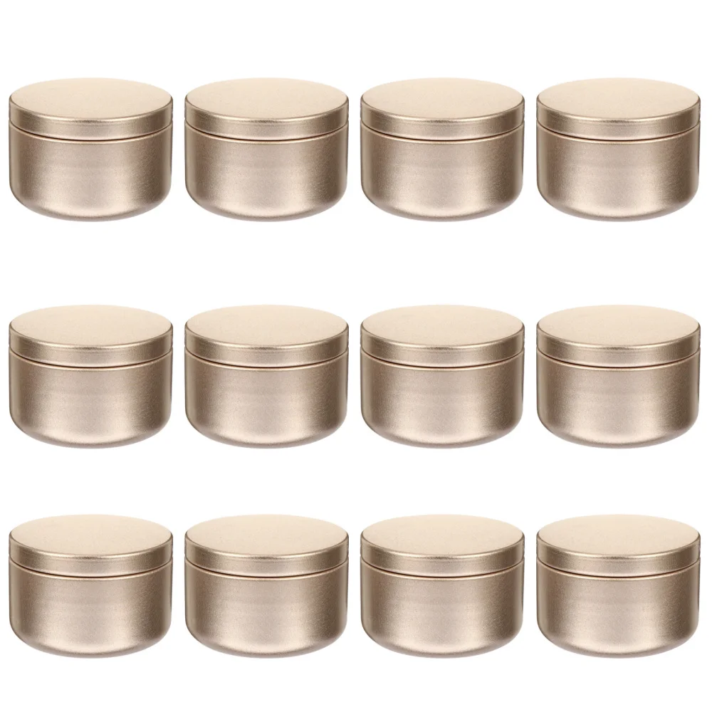 Tins Tin Jar Metal Holder Diy Craft Container Jars Round Candles Bulk Can Emptycontainers Lid Tea Cans Small Lids Makingstorage