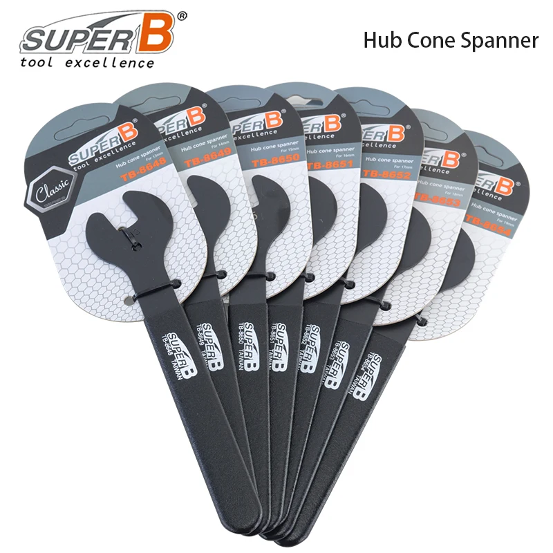 Super B TB-8648/49/50/51/52/53/54 Bicycle Hub Cone Spanner For 13 14 15 16 17 18 19 mm Economical Hub Cones Spanners Bike Parts