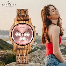 BOBO BIRD Simple Wood Women Watches reloj mujer Miyota Quartz Movement Ladies Clock Custom Wristwatch Great Gift with Wooden Box