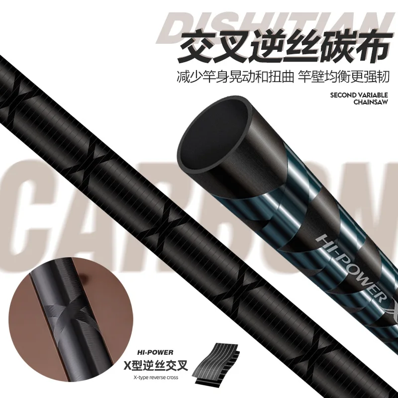 19 Tune Comprehensive fishing rod high carbon superhard carp fishing rod Taiwan fishing rod sturgeon rod for big fish 3.6-7.2M