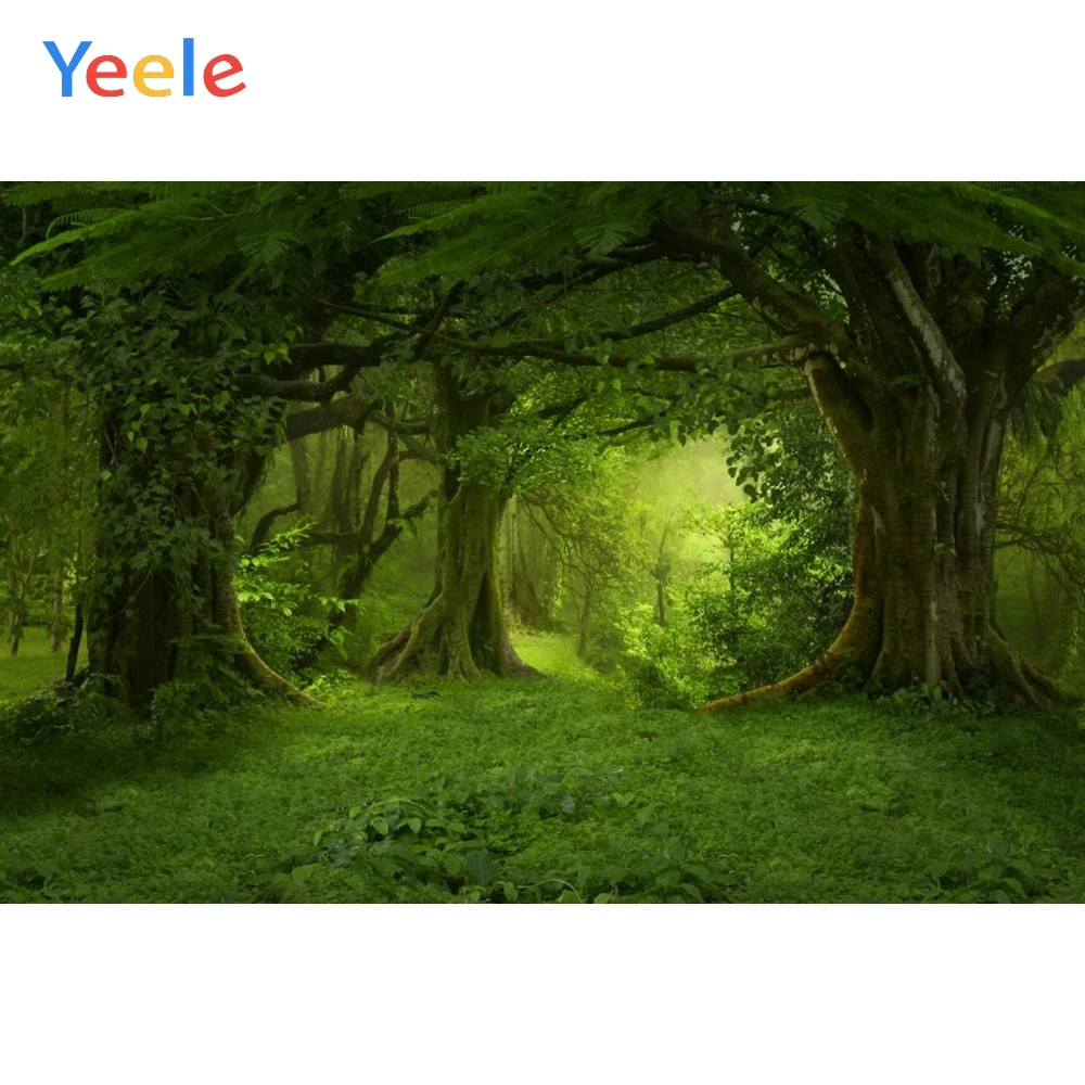 

Yeele Forest Backdrop Green Screen Tree Nature Travel Newborn Baby Birthday Photography Background For Photo Studio Photocall