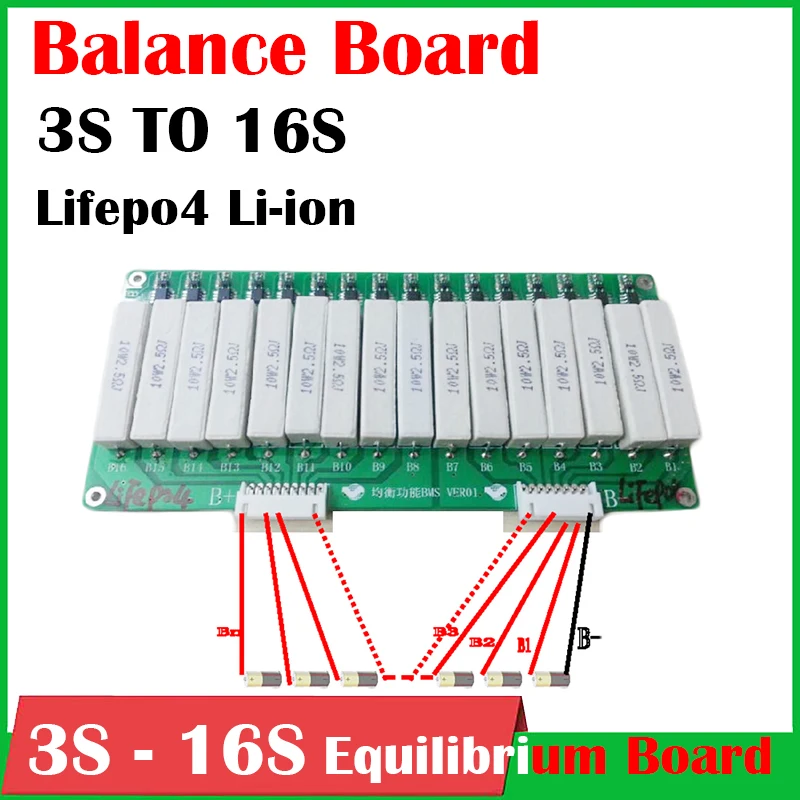 3S ~ 16S 1.5A wysoki prąd bateria litowa Balance Board 60V 48V prąd równoważący aktywny korektor Balancer Lifepo4 Lipo Li-ion