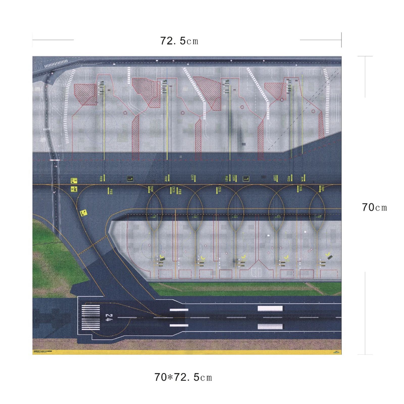 Feuille de disposition d\'aéroport modèle, tablier pour 1/400 et 1/500, feuille de spam de piste, porte d\'aéroport, tour de diorama, support au sol