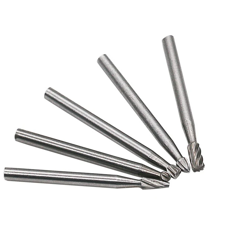 Cortador de archivos rotativos de madera HSS, herramienta de corte para tallado de madera, accesorios, 10 unids/set