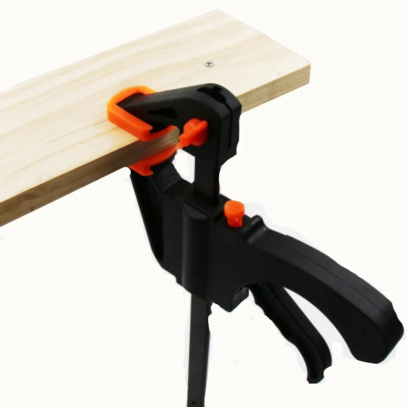 4 Inch Đầm Xòe Công Việc Thanh Kẹp F Kẹp Tiện Ích Dụng Cụ Cầm Tay DIY Tốc Độ Ép Nhanh Ratchet Phát Hành Kẹp Bộ Gỗ làm Việc
