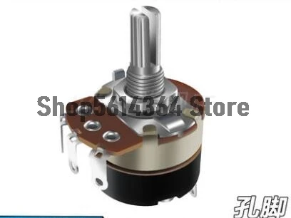 24mm x 30mm Einzel Linear Rotary Schalter Carbon Potentiometer 1k/2k/5K/10K/20K/50K/100K/250K/500K Ohm WH138 Schwarz