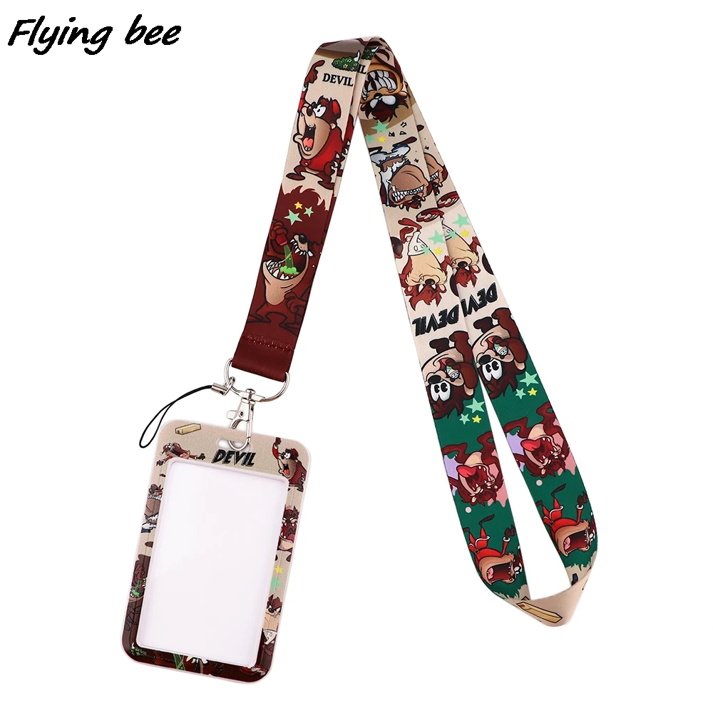 Flyingbee X1697 Dompet Tempat Kartu Kredit Bank Monster Kartun Lucu Tempat Kartu Kerja Nama ID Bus untuk Siswa Anak Teman