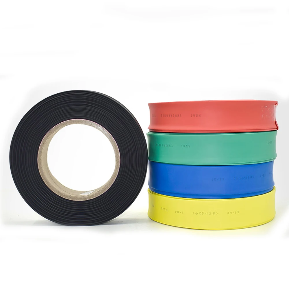 

1/2/5/10M Heat Shrink Tube Diameter 100/120/150/180mm 2:1 Electrical Sleeving Cable Wire Heatshrink Tube Black Transparent