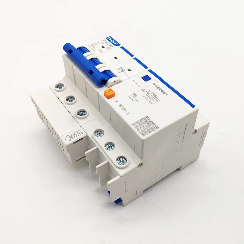 

CHINT RCBO NXBLE-63 3P 30mA 6KA C6A 10A 16A 20A 25A 32A 40A 50A 63A Residual current Circuit breaker RCBO