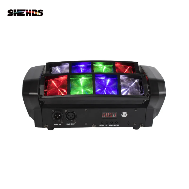 2Pcs 48W Mini LED Moving Head Light 8x6W RGBW DMX Disco Equipment Professional Led Stage Light