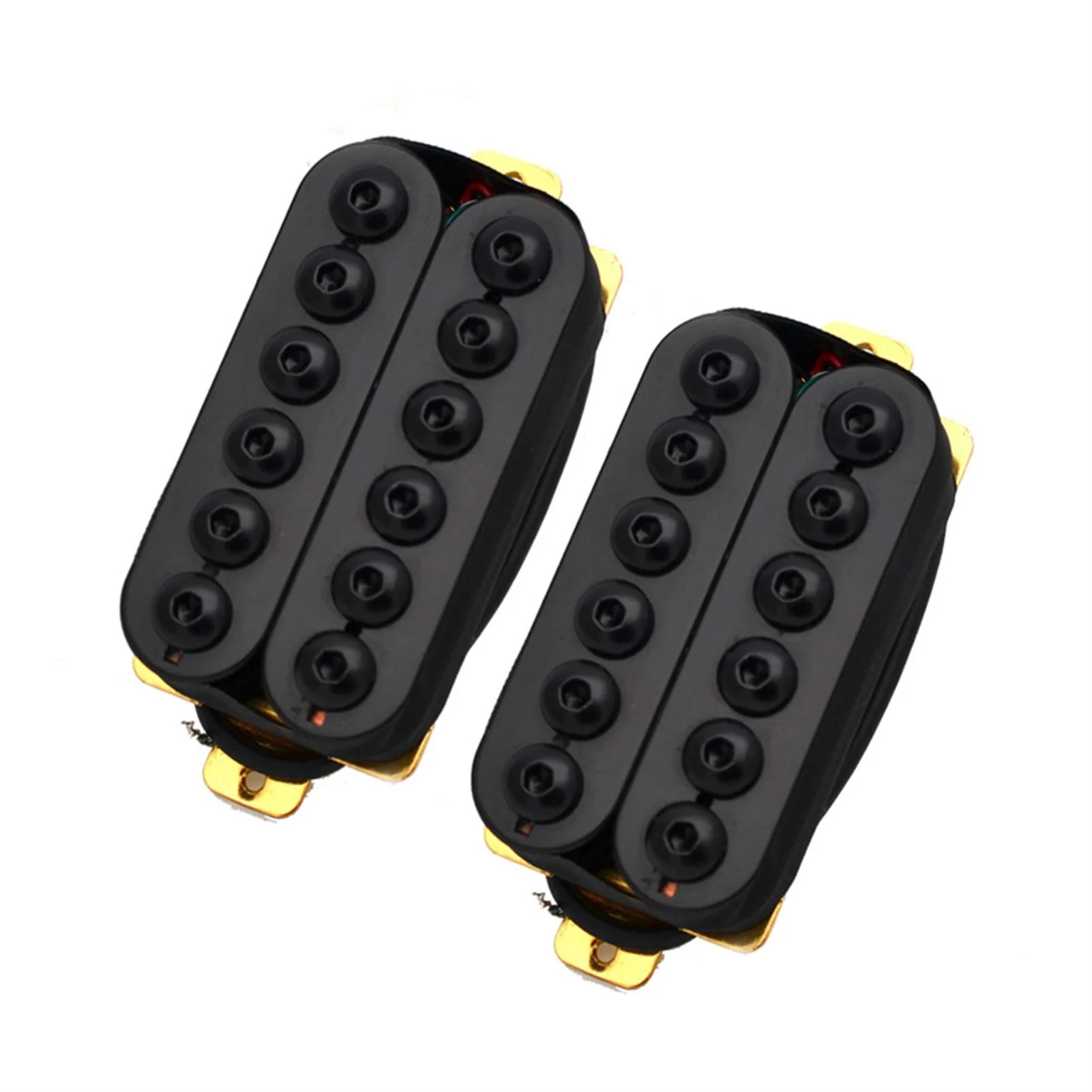 

Adjustable Metal Double Coil Electric Guitar Pickups Humbucker Black