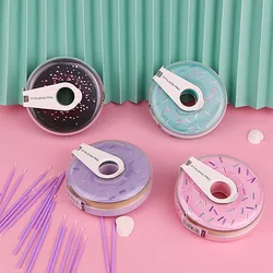1pc STALEKS Disposable Donuts Frosted Nail Strips Manicure Polishing Strip Nail Art Rubbing Strip Manicure Tool with Saw Cut