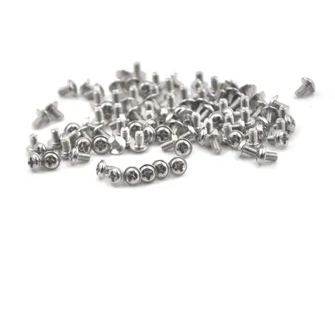 100Pcs  M3 Screw M3X5 5mm PC Case Hard Drive Precision PSU 6/32" Hex Screws  For Computer Floppy DVD ROM Motherboard