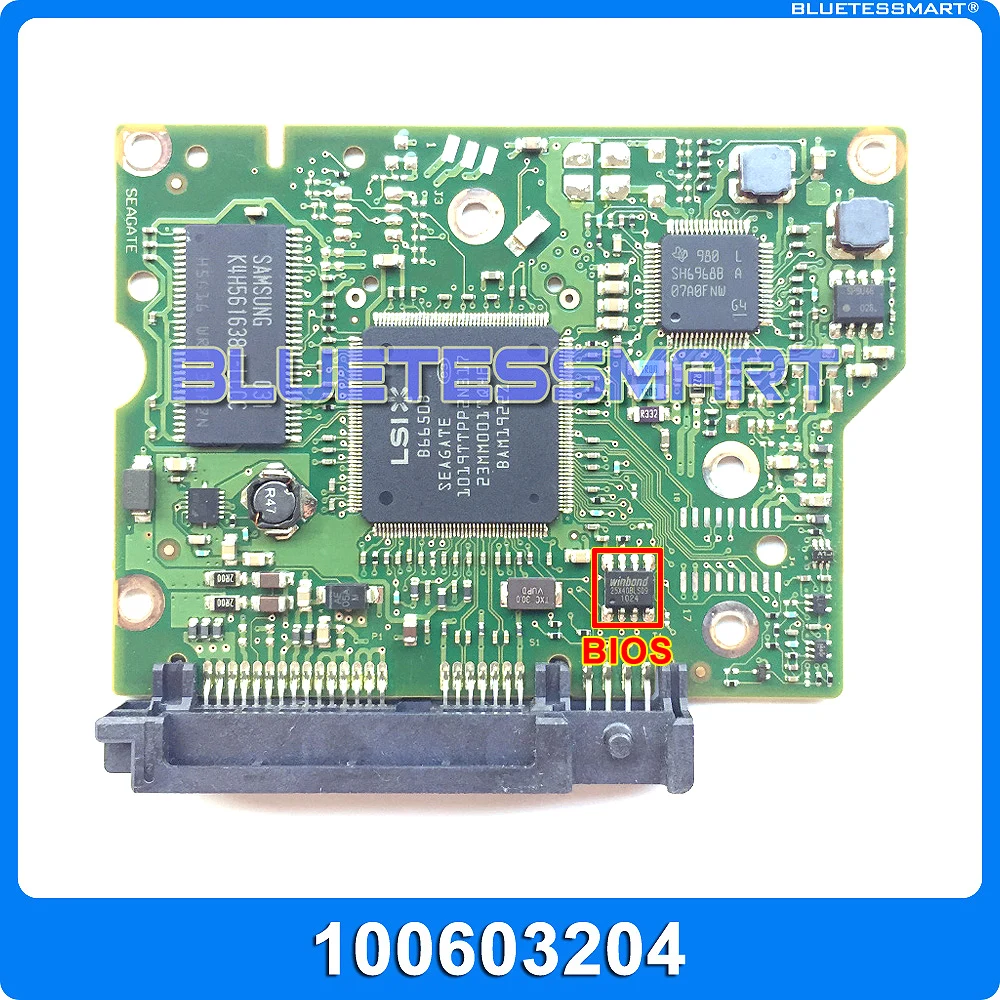 hard drive parts PCB logic board printed circuit board 100603204 for Seagate 3.5 SATA hdd data recovery 1T/2TB hard drive repair