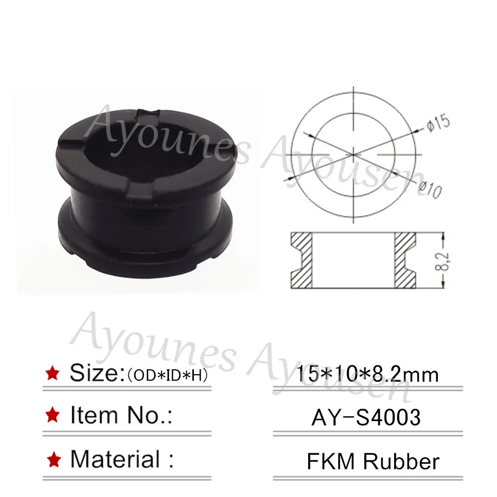 100pieces for honda car fuel injector rubber seals 15*10*8.2mm 16473-PD6-000 (AY-S4003)