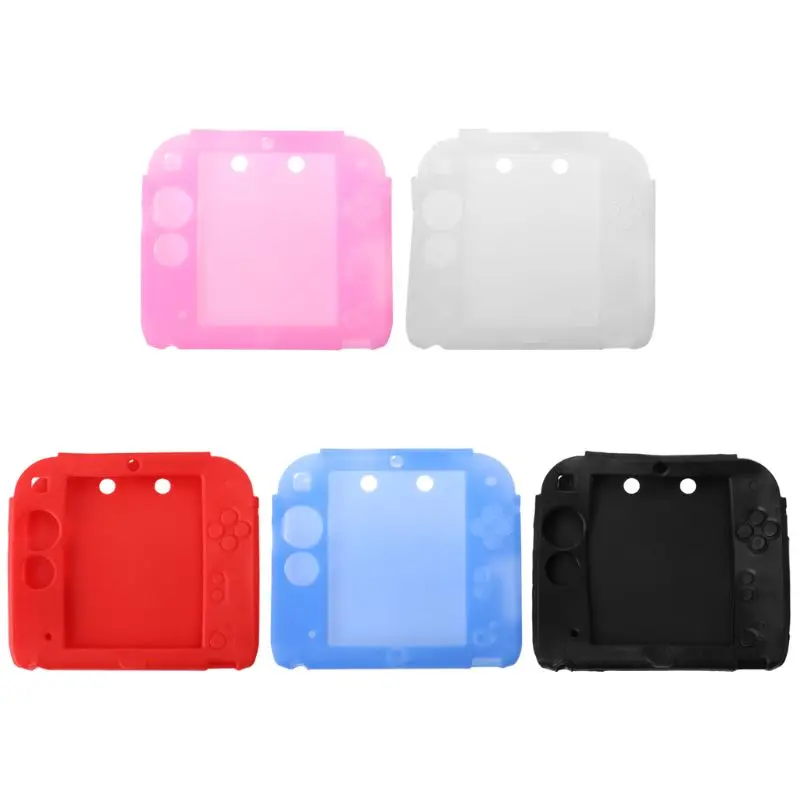 

Protective Cover Case Shell Soft Silicone Skin Anti-Slip Shockproof Accessories for 2DS Game Player Handheld Console