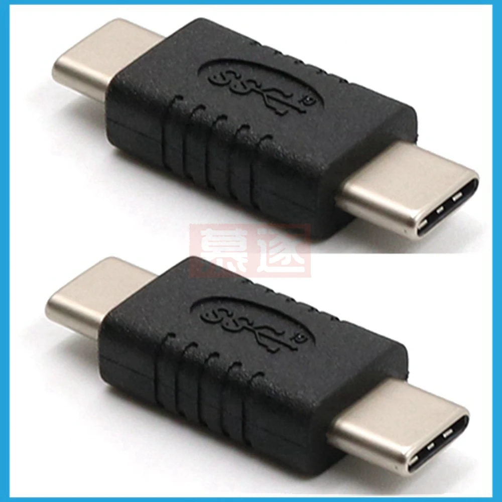 محول USB-C ذكر إلى ذكر محول مستقيم صغير من النوع C محول USB 3.1 من النوع C