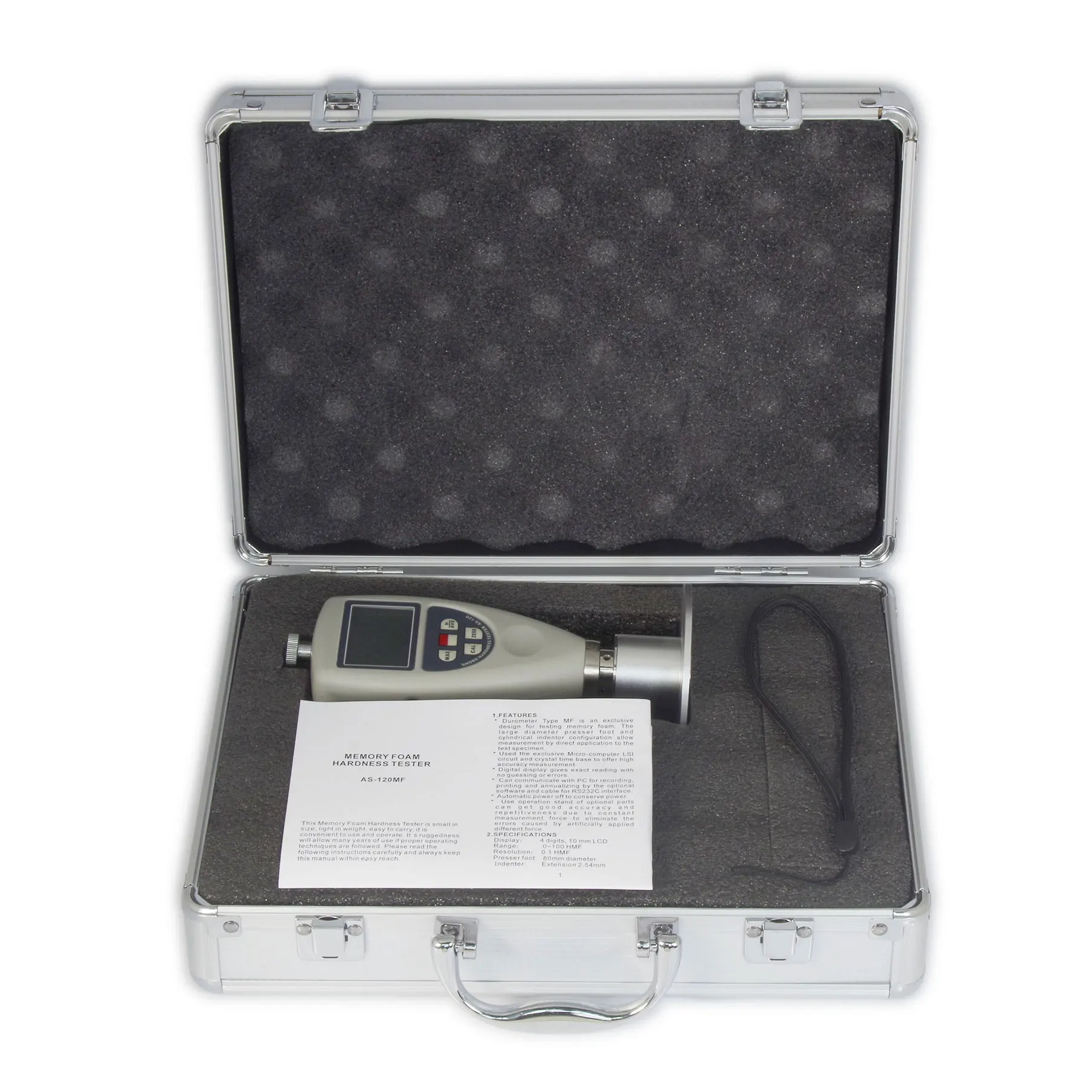 Digital Memory Foam Hardness Tester AS-120MF used in high velocity ofaerospace, aviation, equipment, high-end consumer