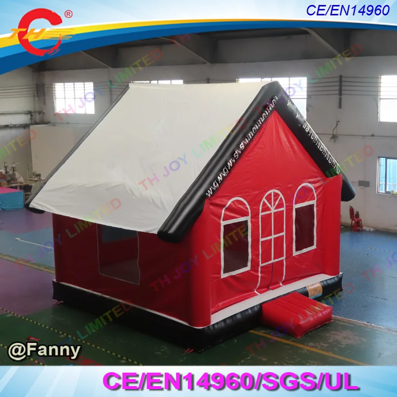 

5x5m red Inflatable bounce house with roof Moonwalk Bouncy castle Kids Jump Bouncer Castle,free air ship to door