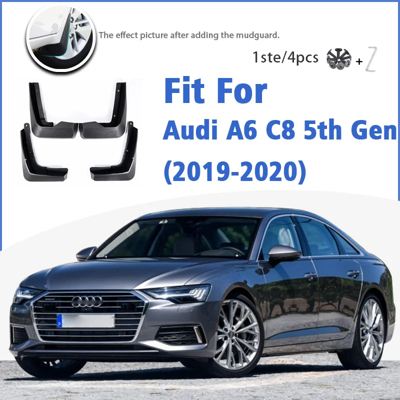 

Mudguard For Audi A6 Saloon S-Line Sport C8 2019-2020 Mudflaps Mudguards Car Accessories Splash Guard Fender 5th 5 Gen