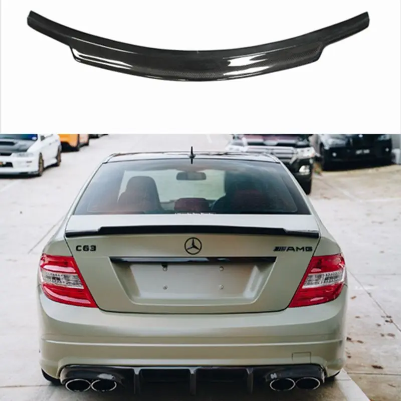 

C74 Style Car Rear Trunk Lid Spoiler Wing Fit For Mercedes-Benz C-Class W204 4-Door and 2Door Sedan 2008-2014 Car Spoiler